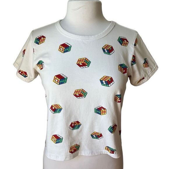 Messy Bun Rubik’s Cube Crop Top, M. Adorbs! - Picture 5 of 9